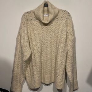 Cream Crochet Sweater